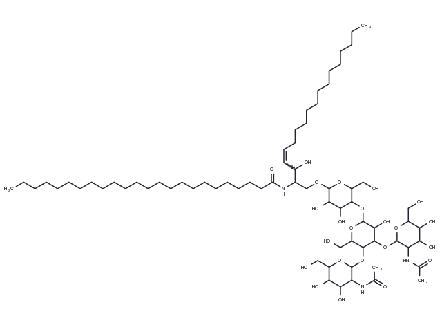 Lactogangliotetraosylceramide Chemical Structure