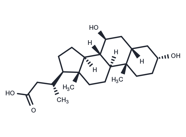 24-Norursodeoxycholic acid Chemical Structure