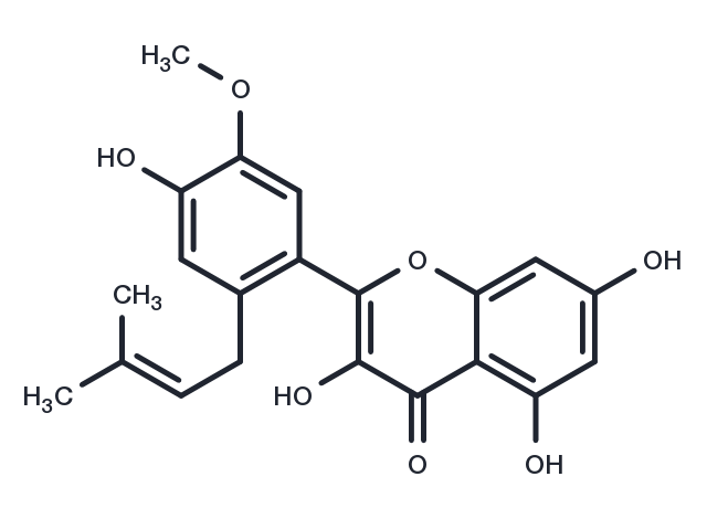 6'-Prenylisorhamnetin Chemical Structure