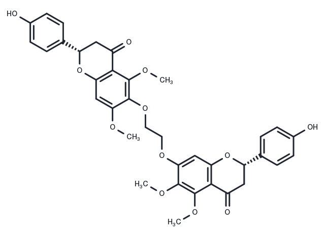 4'-Hydroxy-5,6,7-trimethoxyflavanone Chemical Structure
