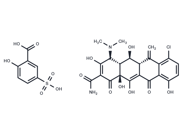 Meclocycline sulfosalicylate salt Chemical Structure