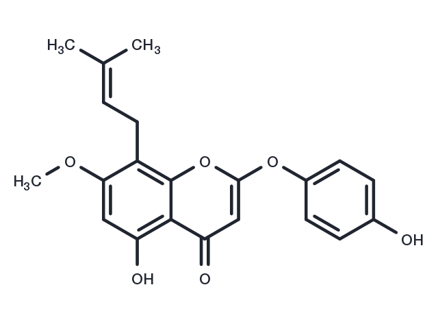 7-O-Methylepimedonin G Chemical Structure