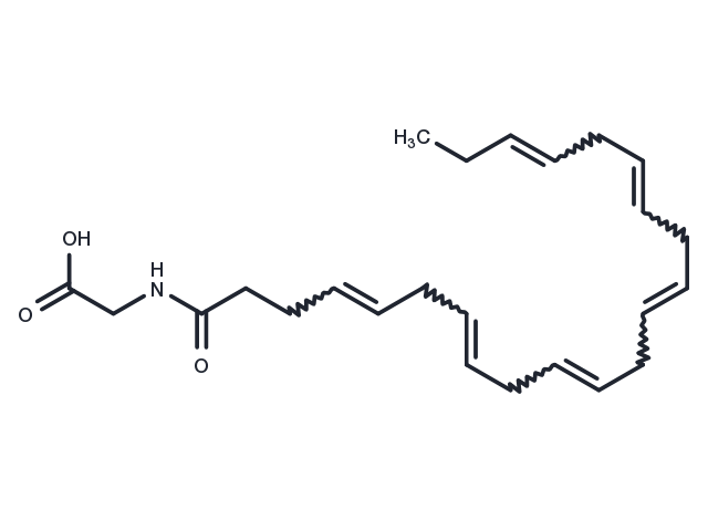 Docosahexaenoyl Glycine Chemical Structure