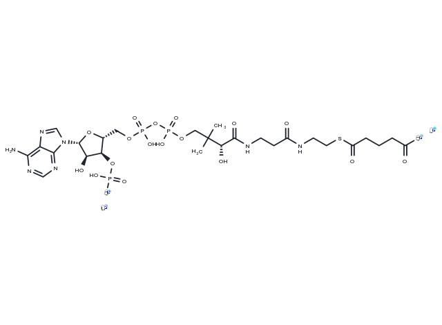 Glutaryl coenzyme A lithium Chemical Structure
