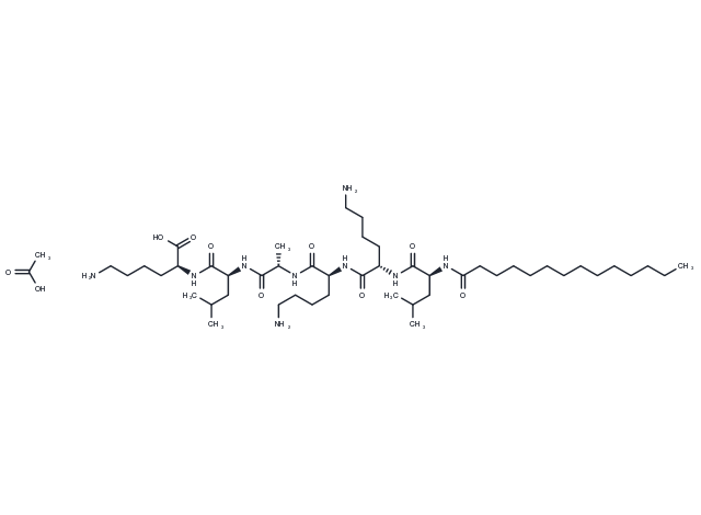 Myristoyl Hexapeptide-16 Acetate Chemical Structure