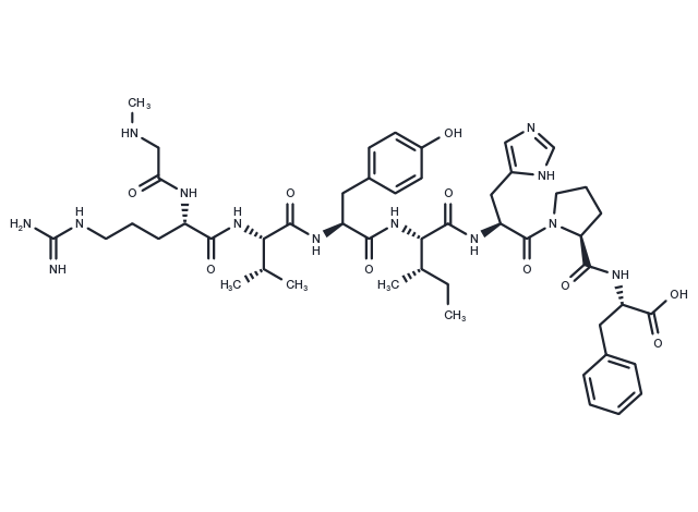 (Sar1)-Angiotensin II Chemical Structure