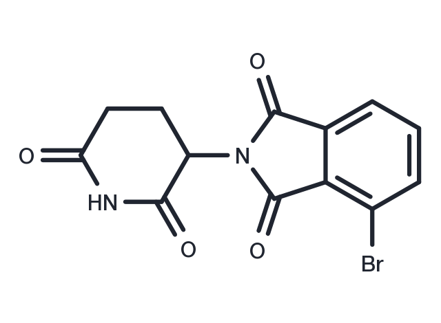 4-Bromo-2-(2,6-dioxopiperidin-3-yl)isoindoline-1,3-dione Chemical Structure