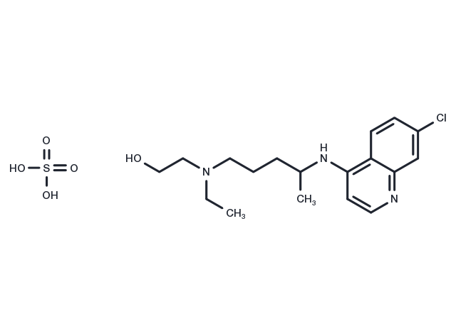 Hydroxychloroquine sulfate Chemical Structure