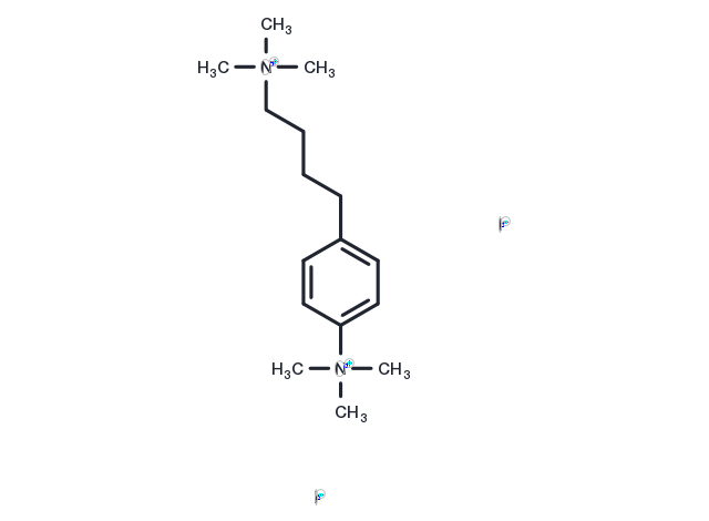 Ammonium, (4-(p-trimethylammoniophenyl)butyl)trimethyl-, diiodide Chemical Structure