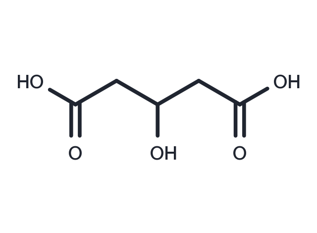 3-Hydroxyglutaric acid Chemical Structure