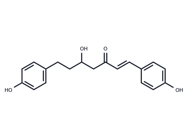 1,7-Bis(4-hydroxyphenyl)-5-hydroxyhept-1-en-3-one Chemical Structure
