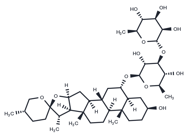 Neochlorogenin 6-O-α-L-rhamnopyranosyl-(1→3)-β-D-quinovopyranoside Chemical Structure