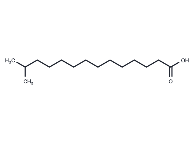 13-Methyltetradecanoic acid Chemical Structure