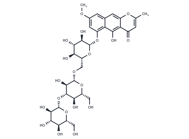 Rubrofusarin triglucoside Chemical Structure