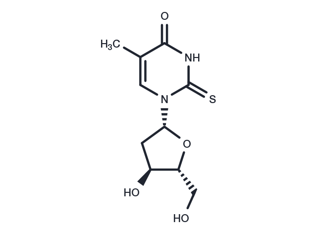 2-Thiothymidine Chemical Structure