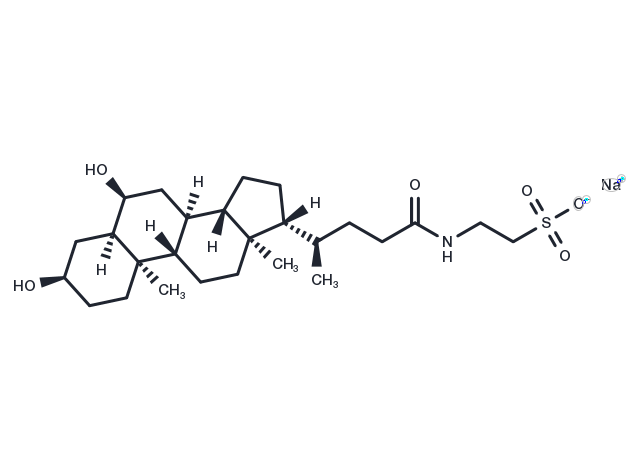Taurohyodeoxycholic acid sodium salt Chemical Structure