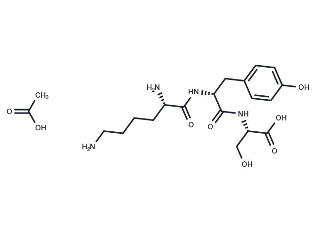 Lysyl-tyrosyl-serine acetate Chemical Structure