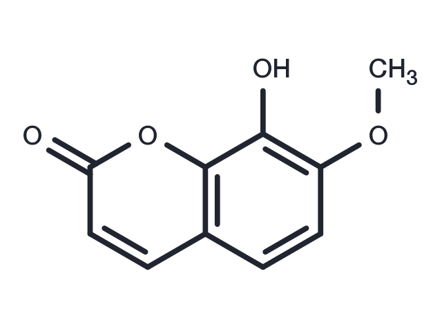 8-Hydroxy-7-methoxycoumarin Chemical Structure