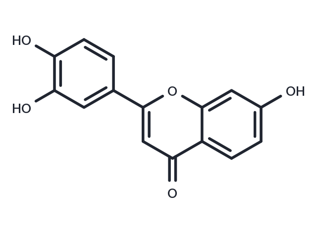 3′,4′,7-Trihydroxyflavone  Chemical Structure