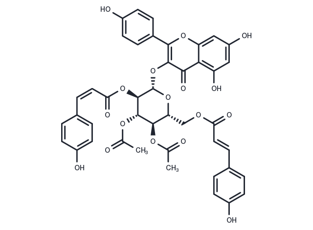 Kaempferol 3-O-(2'',4''-di-acetyl-3''-cis-p-coumaroyl-6''-trans-p-coumaroyl)-β-D-glucopyranoside