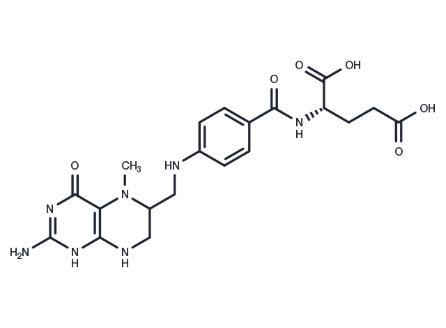 5-Methyltetrahydrofolic acid Chemical Structure