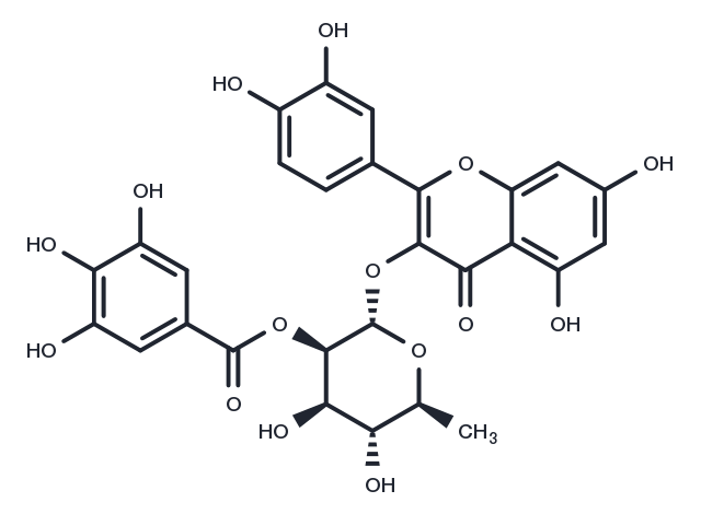 2''-O-Galloylquercitrin Chemical Structure