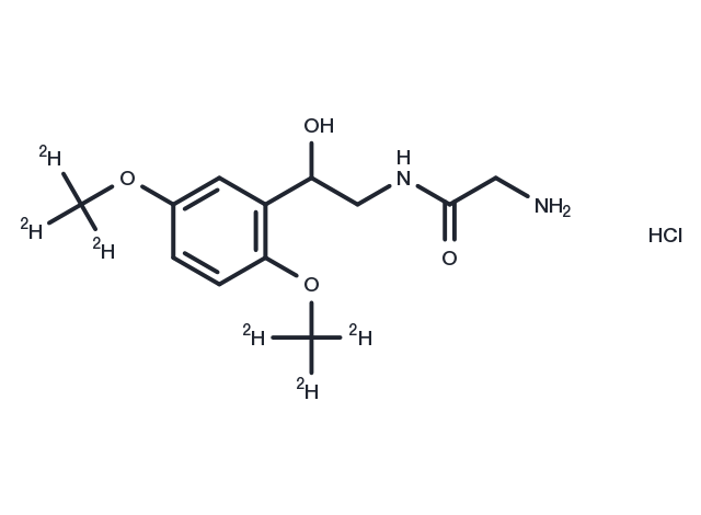 Midodrine D6 hydrochloride Chemical Structure