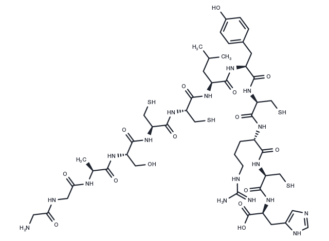 GGASCCLYCRCH Chemical Structure