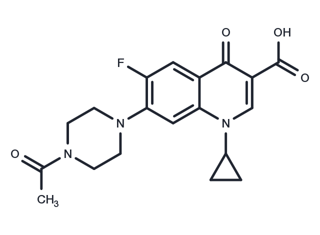 n-acetylciprofloxacin Chemical Structure