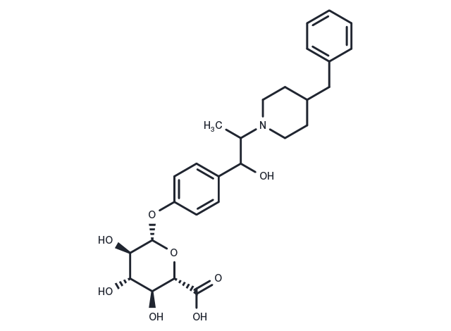 Ifenprodil glucuronide Chemical Structure
