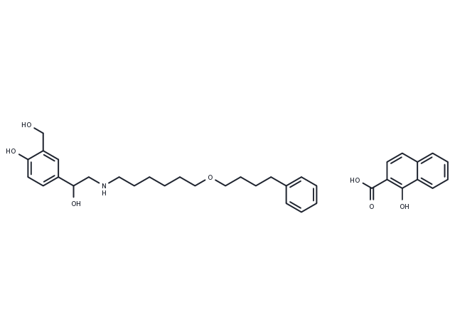 Salmeterol Xinafoate Chemical Structure