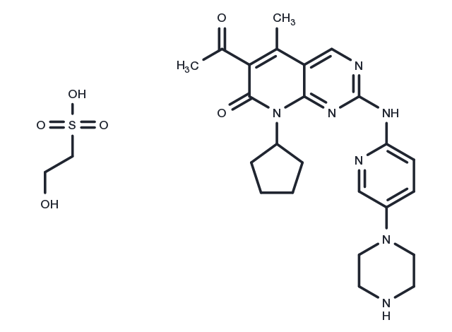 Palbociclib Isethionate Chemical Structure