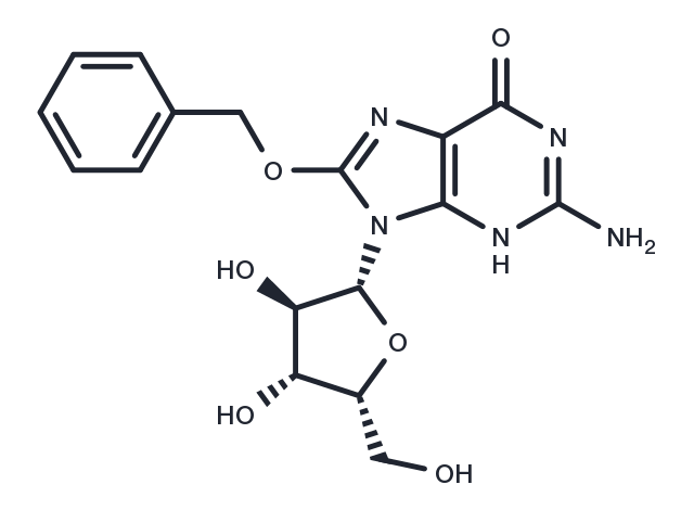 8-Benzyloxy-9-(b-D-xylofuranosyl)guanine Chemical Structure