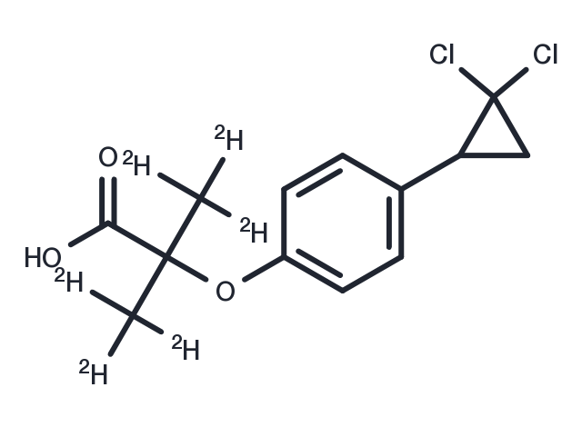 Ciprofibrate D6 Chemical Structure