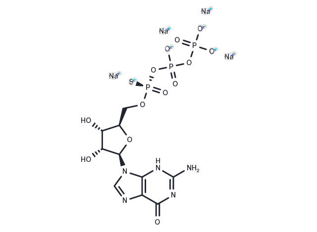 Sp-Guanosine-5'-O-(1-thiotriphosphate) sodium Chemical Structure