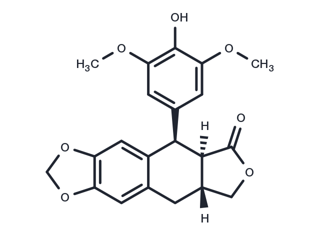 4-Demethyldeoxypodophyllotoxin Chemical Structure