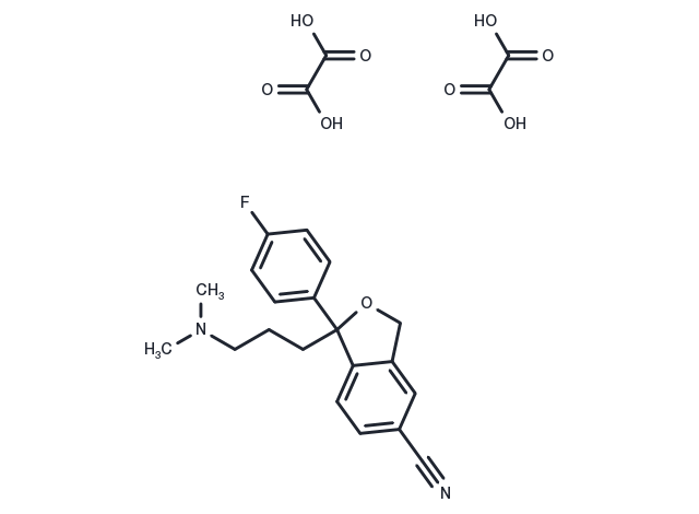 Citalopram oxalate Chemical Structure