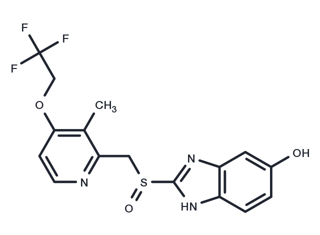 5-Hydroxylansoprazole Chemical Structure
