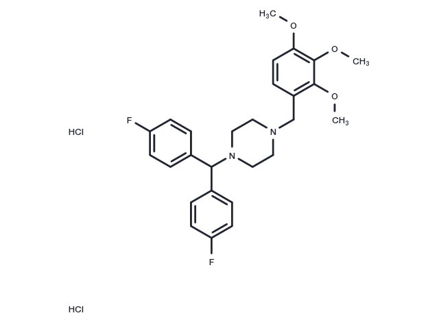 Lomerizine dihydrochloride Chemical Structure