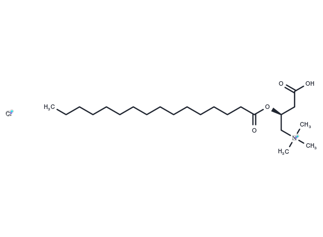 Palmitoyl-D-carnitine (chloride) Chemical Structure
