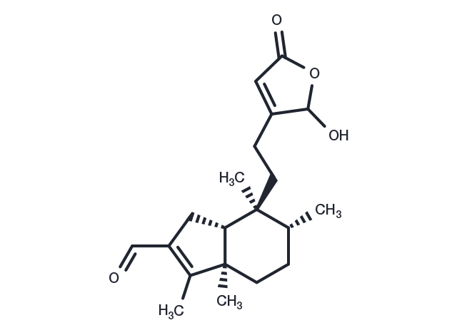 (4->2)-Abeo-16-hydroxycleroda-2,13-dien-15,16-olide-3-al Chemical Structure