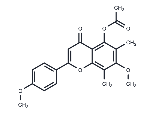 Eucalyptin acetate Chemical Structure