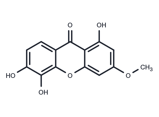 1,5,6-Trihydroxy-3-methoxyxanthone Chemical Structure