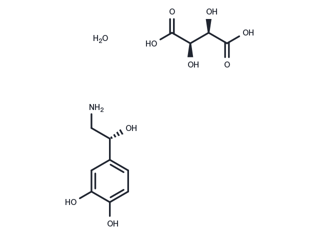 Norepinephrine bitartrate monohydrate Chemical Structure