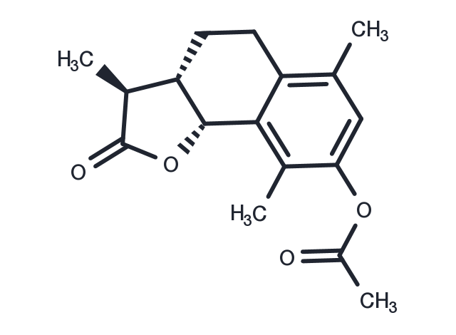Acetyl-alpha-desmotroposantonin Chemical Structure