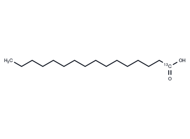 Palmitic acid-1-13C Chemical Structure