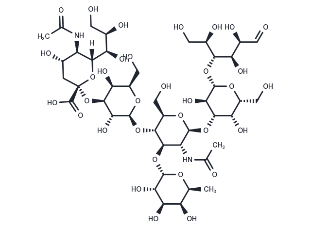 Sialyl lewis x-lactose Chemical Structure