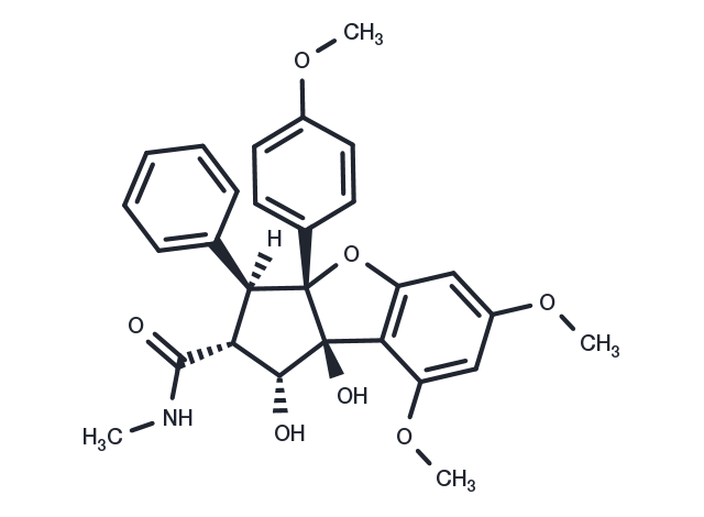 Desmethylrocaglamide Chemical Structure