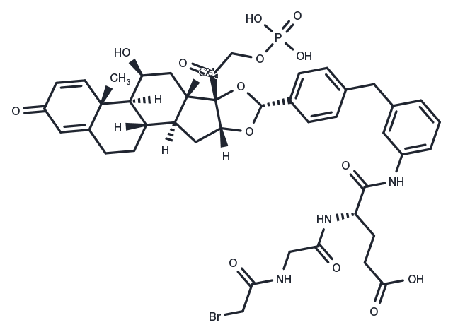 Glucocorticoid receptor agonist-1 phosphate Gly-Glu-Br Chemical Structure