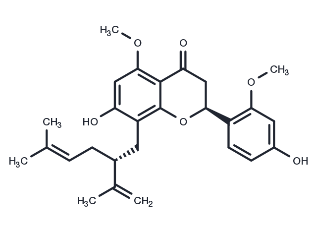 (2S)-2'-Methoxykurarinone Chemical Structure